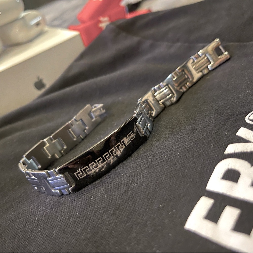 Men’s Stainless Steel Aztec Bracelet